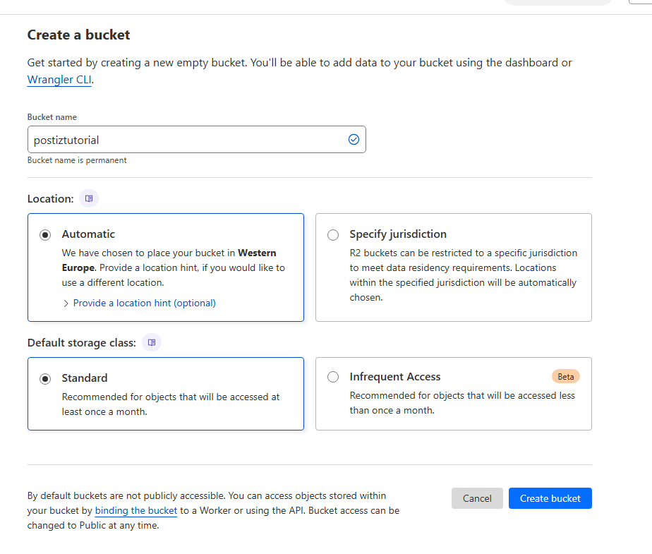 cloudflare postiz tutorial  bucket