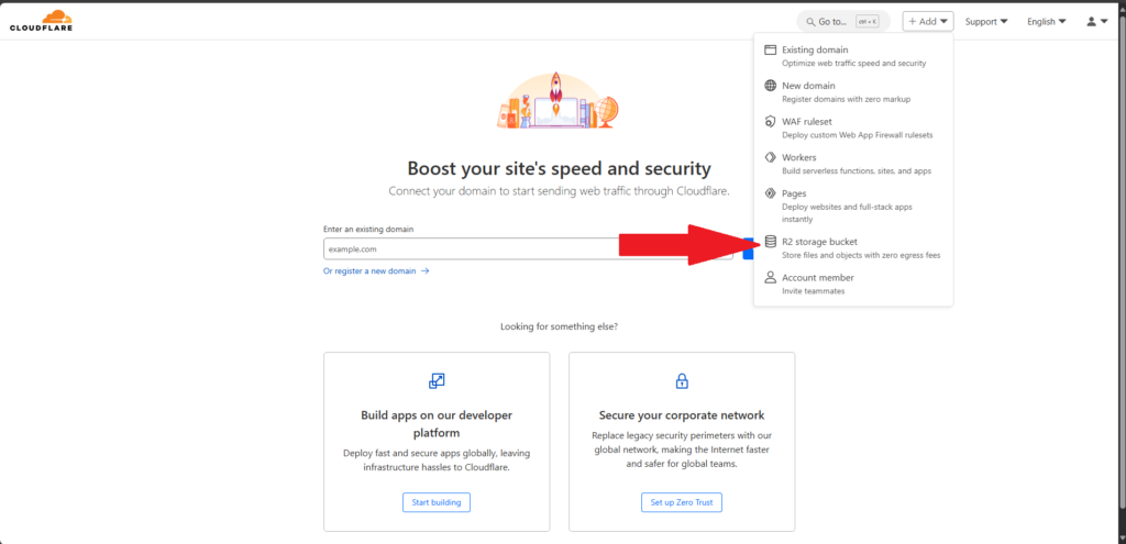 cloudflare r2 storage bucket